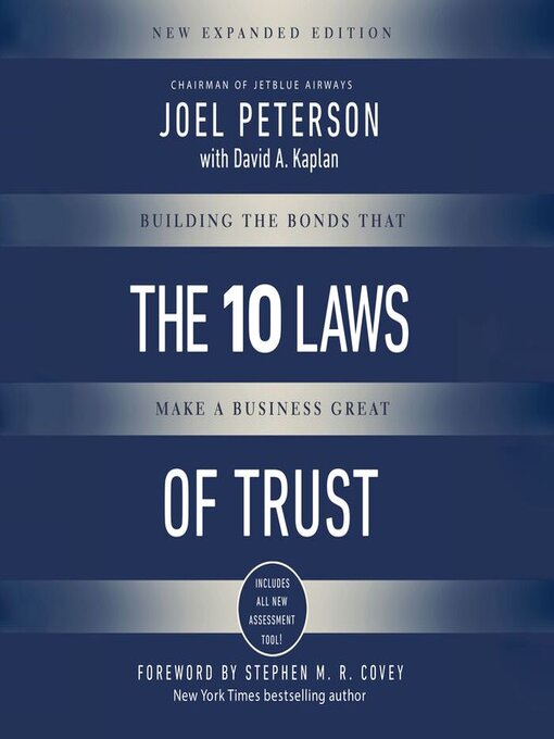Title details for The 10 Laws of Trust by Joel Peterson - Wait list